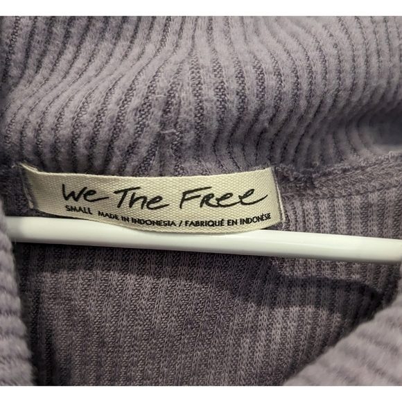 🆕 Free People Juicy Long Sleeve Cowl Neck Shirt in Purple Size Small - Picture 5 of 10